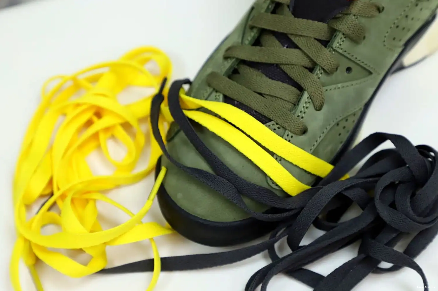 X 6 RETRO TRAVIS 'OLIVE' Kimikick SCOTT JORDAN AIR 0617